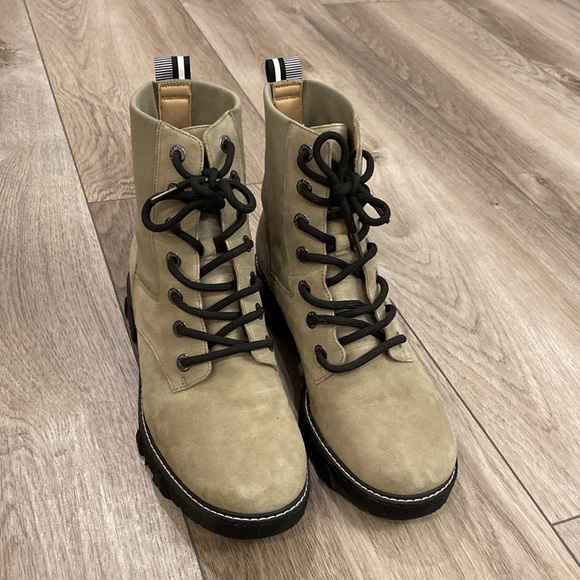 Dr Scholls Hudson Green Combat Boots - Picture 4 of 7